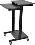 Luxor PS3945 Gray Adjustable Height Computer Workstation