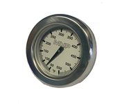 Modernhome MHP Gas Grill Round Stainless Temperature Gauge for Grill Hood 2 5/8" GGTG4