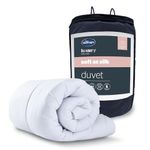 Silentnight Soft As Silk 10.5 Tog Double Duvet - Luxury All Seasons Summer Winter Duvet Quilt for Luxurious Comfort and Supreme Softness - Hypoallergenic and Machine Washable - Double