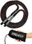 Frelaxy Jump Rope 1LB, Weighted Jump Rope for beginners, Heavy Jump Ropes for Fitness, Total Body Workouts, Weight Loss, Strength Training, Compact Skipping Rope for Home Gym Workout Equipment (Black)