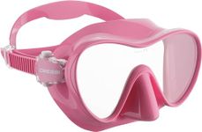 SCUBA Mask Cressi F1 (Pink Color) Scuba Diving | Snorkelling | Frameless | Silicone Diving Mask