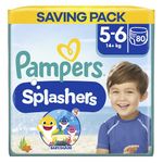 Pampers Splashers Swim Pants, Size 5 (14+ kg) 80 Count, Saving Pack, Do Not Swell in Water, Packaging May Vary