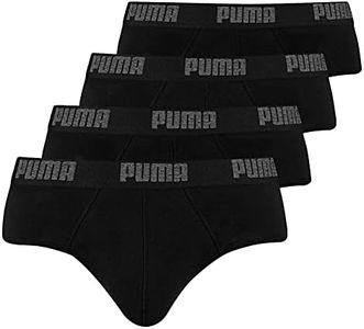 Puma Uomo slip pantaloncini mutande 521030001 Confezione da 4 black (200) Large