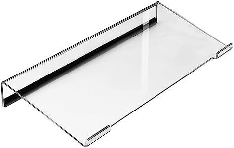 Support de Clavier d'ordinateur incliné en Acrylique, Tablette pour Clavier en Acrylique Transparent, Support de Clavier Transparent pour Bureau, Support Ergonomique coudé pour Clavier