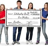 JJ CARE Giant Check [48" x 24"] - Dry Erase Big Checks for Presentations, Oversized Checks for Presentation, Novelty Big Check, Giant Big Fake Check, Large Checks for Presentations, Donation, Awards