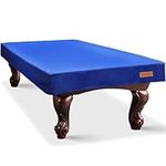 K-Musculo Pool Table Cover, Heavy Duty Leatherette Billiard Table Cover, Waterproof and Tearproof, 6.5/7/ 7.5/8/ 8.5/9 Feet Fitted Blue-8.5 (106"L × 59"W × 8"H)