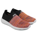 ASIAN Women's Elasto-02 Knitted,Sports,Walking,Slipon Shoes Orange