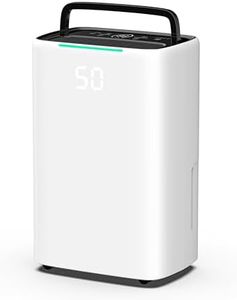 MOLPHIT Dehumidifier for Home,Portable Dehumidifiers for Basements 50 Pint,Small Dehumidifier for Bedroom,Bathroom Dehumidifier with Drain Hose