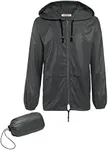 COOFANDY Mens Rain Shell with Hood 