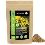 Organic dried St. John's wort, cut organic St. John's wort tea, St. John's wort from wild collection, 100% natural, without additives (250 GR (8.8oz))