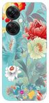 Gift Minister Soft Designer Mobile Case for One Plus Nord Ce3 Lite 5G Back Cover Cadet Blue - Phone Flowers Cyan Green Whimsical Florals Delicate Washes Sheet Film Pastoral Charm Flexible 1Pcs 1701S