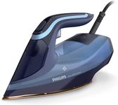 Philips Azur 8000 Series Steam Iron, 3000 W, 55g/min Continuous Steam, SteamGlide Elite Soleplate, Quick Calc Release, No burns guaranteed, Light Blue (DST8020/26)