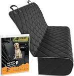 Active Pets Fabric Car Bench Dog Seat Cover for Back Seat, Waterproof Vehicle Seat Covers, Durable Scratch Proof Nonslip, Protector for Pet Fur & Mud, Washable - Black