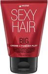 SexyHair Big Creme 2 Powder Play All Over Volumizer and Texturizer, 3.4 Oz | Up to 100% More Volume | Creme to Powder Formula | All Hair Types