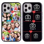 Personalized Multiple Pictures/Photos Customized Gift Custom Phone Case for iPhone 13 Pro Max Mini 12 Se 11 Xs 8 7 Plus 6S 5S 4S All Models Optional (6 Layout pics)