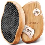 BAMBUA Foot File - (100% Anti-Callus Effect) Pedicure Foot Files for Hard Skin Remover Foot Scrub - Effective Foot Scraper - Callus Remover for Feet - Pumice Stone for Feet - Foot Scrubber (Black)