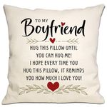 Romantic Reminder Gift Throw Pillow Cover for Boyfriend Birthday Thanksgiving Valentine's Day Anniversary I Love You Gift Boyfriend Present Men(Boyfriend)