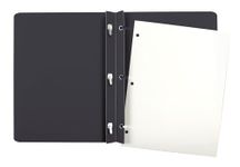 Oxford Duotang Panel & Border Report Cover, Letter Size, Black, 100 Sheet Capacity, 25-Pack