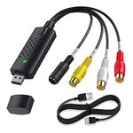 Ofenrd The VHS to Digital Converter, USB 2.0 Video Converter Audio Capture Card VHS Box, VHS VCR TV to Digital Converter Support Win 2000/Win Xp/Win Vista/Win 7/Win 8/ Win 10 Linux Mac/Android
