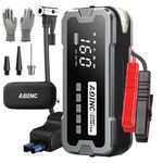 ADINC Car Jump Starter with Air Compressor, 160PSI 4000A Portable Car Battery Jump Starter, 12V Jump Box Car Battery Jumper Starter with Large LCD Display, Lights