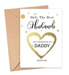 You're going to be a dad card Pregnancy Announcement for the best husband get promoted to daddy scratch reveal we are pregnant new baby PA26