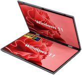 Dual Screen Laptop Touchscreen 10.5 inch IPS Windows 11 Tablet PC 12th Gen Intel N95 Quad-Core up to 3.4Ghz, 8G RAM 256G SSD Notebook Computer with Stylus Pen, 2*Type-C,2*USB3.0,HDMI