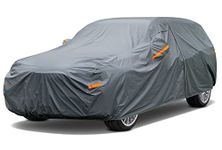 GUNHYI 16 Layers SUV Car Cover Waterproof All Weather Heavy Duty, Universal Fit Subaru CrossTrek, Audi Q3, Kia Soul/Seltos, Honda Element, Hyundai Kona, Nissan Kicks, Toyota CHR, vw Taos etc.