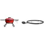 Kamado Joe® KJ23RHC Classic II.™ 18-inch Portable Charcoal Grill in Red + KJ-TISSERIEUK Classic Joe JoeTisserie