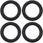 ECSiNG 4PCS 6.5 Inch Speaker Foam Edge Surround Replacement Part Speaker Surrounds Repair Kit Inner Diameter 106mm Outer Diameter 152.7mm for Speaker Repair DIY Black