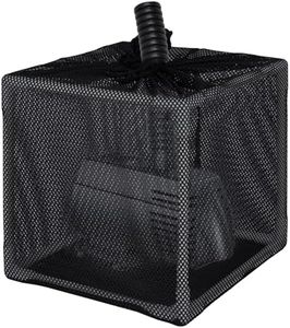 FEOXSHAL Pond Filter Box, Anti-Clogging Pond Filters for Outdoor Ponds Nylon Media Mesh Water Pump Cover Barrier Bag with Drawstring, Pond Pump Filter Bag (10 Inch)