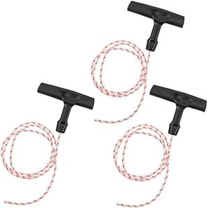 3 Pcs Garage Door Emergency Release Pull Cord with Handle 1 Meter Starter Rope and Grip Attic Ladder Pull Cord for Garage Opening