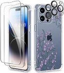 GVIEWIN for iPhone 15 Pro Case Flor