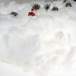 Rocinha Fake Snow Decor 15 Ounce Cotton Artificial Snow for Christmas Village Display Fluffy Faux Snow for Table Christmas Tree White Christmas Decorations