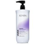 Kenra Violet Shampoo | Eliminates Brassy Tones | Purple Pigment + Deposit | Neutralizes Yellow | Moisturizes Processed Hair | Enhances Vibrancy of Blonde or Gray Hair | Color Safe, 33.8 fl. oz.