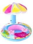 Crevizon Umbrella Sun Float Playsets Baby Float Swimming Pool Toys Mushroom Toy Infant Swim Float Summer Party Pink (2-8 Year) Multi Color