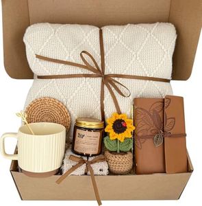 Get Well Gifts for Women,Sending Sunshine Self Care Package Thinking of You Unique Birthday Gift Baskets for Women Best Friend Sister Mom Teen Girls Wife Girlfriend
