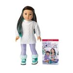 American Girl Corinne Tan Girl of the Year 2022 18-inch Doll and Book with Sweater, Leggings, and Boots, For Ages 8+