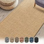 Floordirekt Sabang Carpet Runner, Woven Sisal Optic Living Room Rug Runner Area Rug, Hallway Bedroom Corridor Carpet, Durable and Versatile (Natural, 66 x 100 cm)