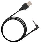 FENERGY SHOP Replacement DC Charging Cable | USB Charger Cord - 2.5mm (Black) for Wireless Massagers - Fast Charging