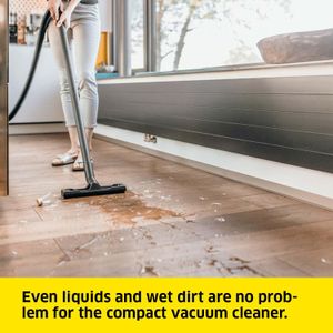Kärcher WD 2 Plus Wet & Dry Vacuum Cleaner – 12L, 1000W, Yellow