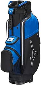 Mizuno Golf LW-C Cart Bag, Black-Blue, 7-Way Top