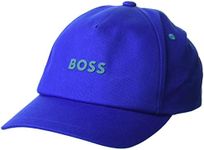 BOSS Mens Cotton Twill Center Logo Cap, True Blue, One Size