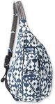 KAVU Original Rope Bag Sling Pack with Adjustable Rope Shoulder Strap - Blue Blot