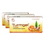 Turmgel Orange Turmeric Lozenges| Maintains Oral Hygiene & Relief from Cough, Cold & Sore Throat| Pack of 3 (30 Lozenges) Sharpens Immunity| Sugar-Free| Available in Pack of 1, 3 & 10