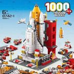 SKY LINE OCEAN Space Ship Exploration Rocket and Launcher Building Blocks Set Toys 6-in-1 STEAM Aerospace Kit Model Gift for Birthday, Children's Day (1000+ Pcs) || 6 Months Structural Warranty
