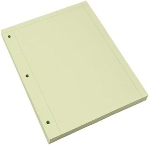 ROARING SPRING Graph Ruled Engineering Pad, Engineering Graph Paper Pad, 5x5 Enclosed Grid, 8.5" x 11", 200 Sheets, 3 Hole Punched, Green Tinted Sheets, Made in USA