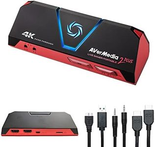 AVerMedia GC513 Live Gamer Portable 2 Plus, 4K Pass-Through Capture Card for Game Streaming, Recording and Content Creating in Full HD 1080p60