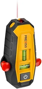 PREXISO 2-in-1 Stud Finder with Laser Level Line Lasers, Wall Stud Scanners Tool for Hanging Frames & Picture, Wood Metal Nail Studs