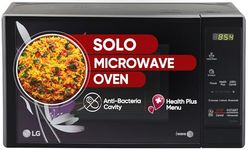 LG 20 L Solo Microwave Oven (MS2043BP, Black, Health plus Menu, I-Wave Technology, Indian Cuisine, Even Reheat & Defrost, Auto Cook Menu, Anti-Bacterial Cavity & Steam Clean)