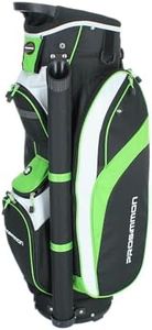 Prosimmon Tour 14 Way Cart Golf Bag Black/Green